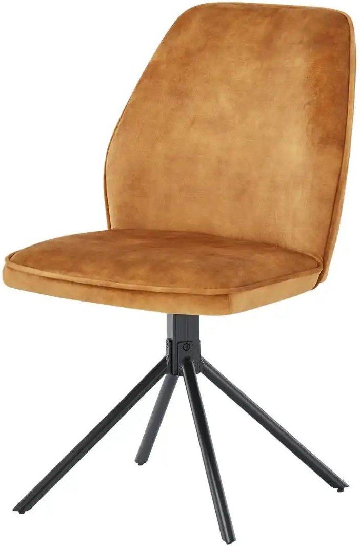 Stuhl Velours Flynn ¦ gelb ¦ Maße (cm): B: 52 H: 86 T: 62.0 Stühle > Polsterstühle - Höffner