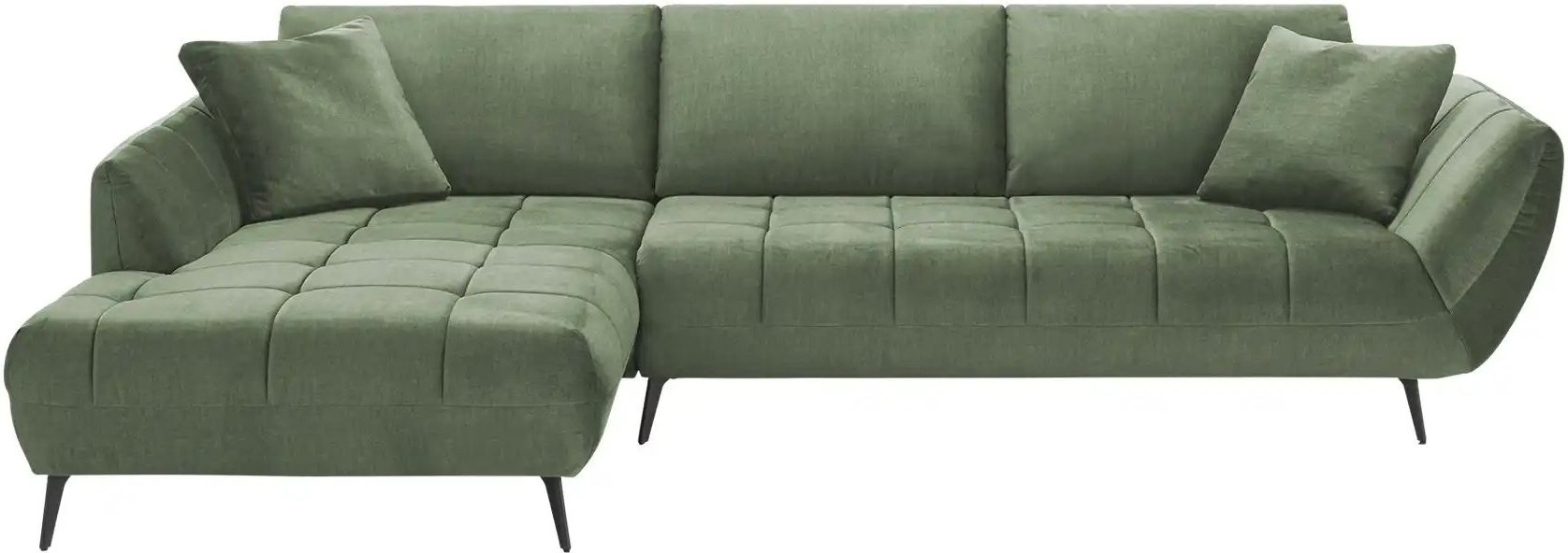 bobb Ecksofa mit Sitztiefenverstellung Carly ¦ grün ¦ Maße (cm): B: 313 H: 90 T: 215.0 Polstermöbel > Sofas > Ecksofas -...