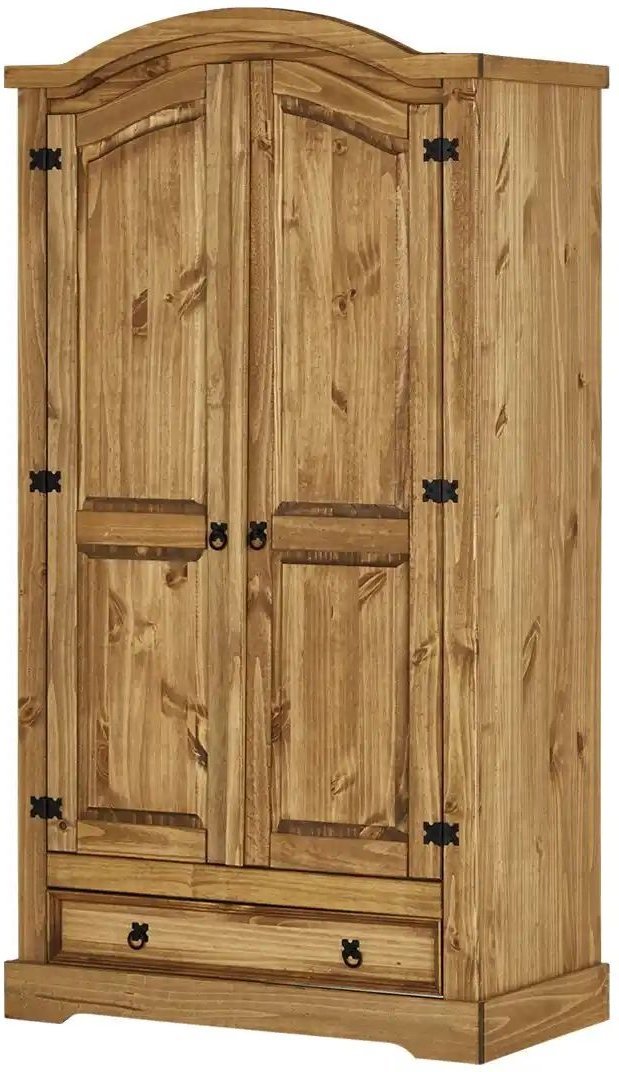 Thumbnail - Kleiderschrank 2-türig Veracruz ¦ holzfarben ¦ Maße (cm): B: 100 H: 193 T: 58.0 Schränke > Kleiderschränke > Drehtüren...