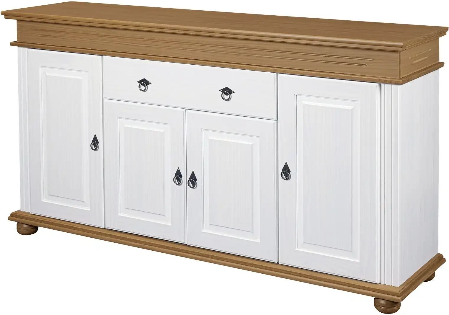 Thumbnail - Sideboard aus Massivholz Fehmarn ¦ weiß ¦ Maße (cm): B: 181 H: 100 T: 46.3 Kommoden & Sideboards > Sideboards - Höffner