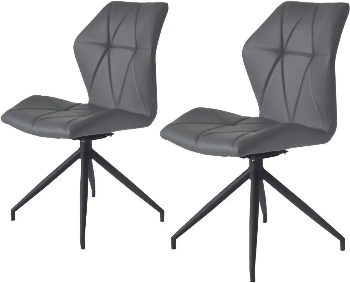 by Living Esszimmerstuhl 2er-Set Imke ¦ grau ¦ Maße (cm): B: 52 H: 90,5 Stühle > Esszimmerstühle > Esszimmerstühle ohne...