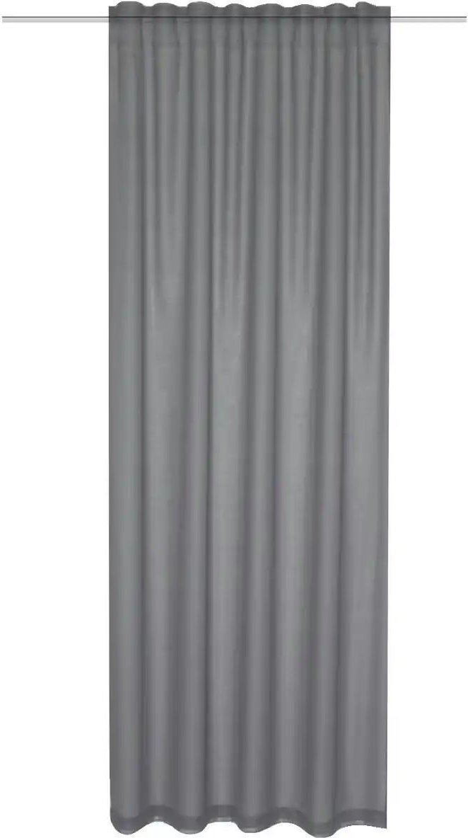 HOMEbasics Fertigschal ¦ grau ¦ Maße (cm): B: 140 H: 245 Gardinen & Rollos > Gardinen & Vorhänge > Schiebegardinen - H...