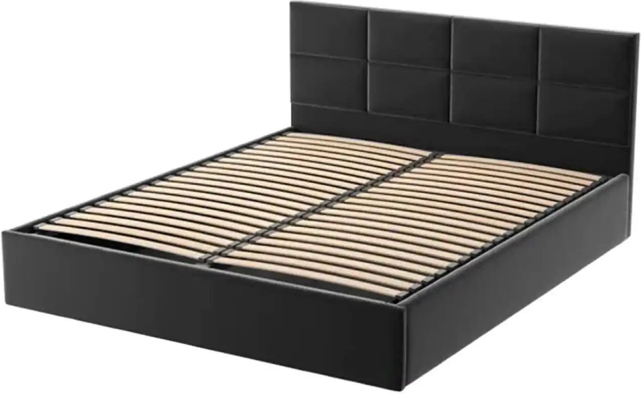 Polsterbett mit Bettkasten Gobi ¦ schwarz ¦ Maße (cm): B: 99 H: 90 Betten > Polsterbetten - Höffner