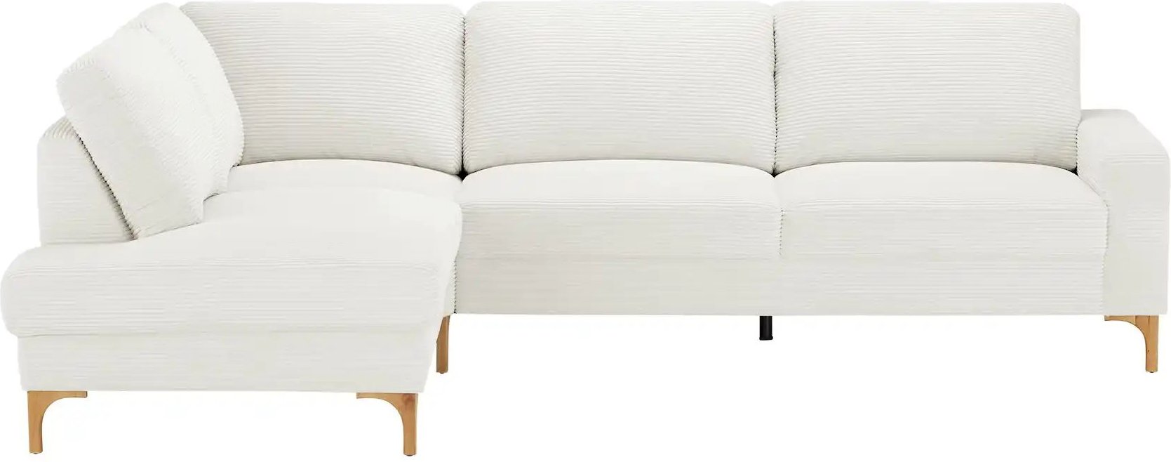 Thumbnail - Gray & Jones Cord-Sofa Capa ¦ weiß ¦ Maße (cm): B: 276 H: 86 T: 200.0 Polstermöbel > Sofas > Ecksofas - Höffner