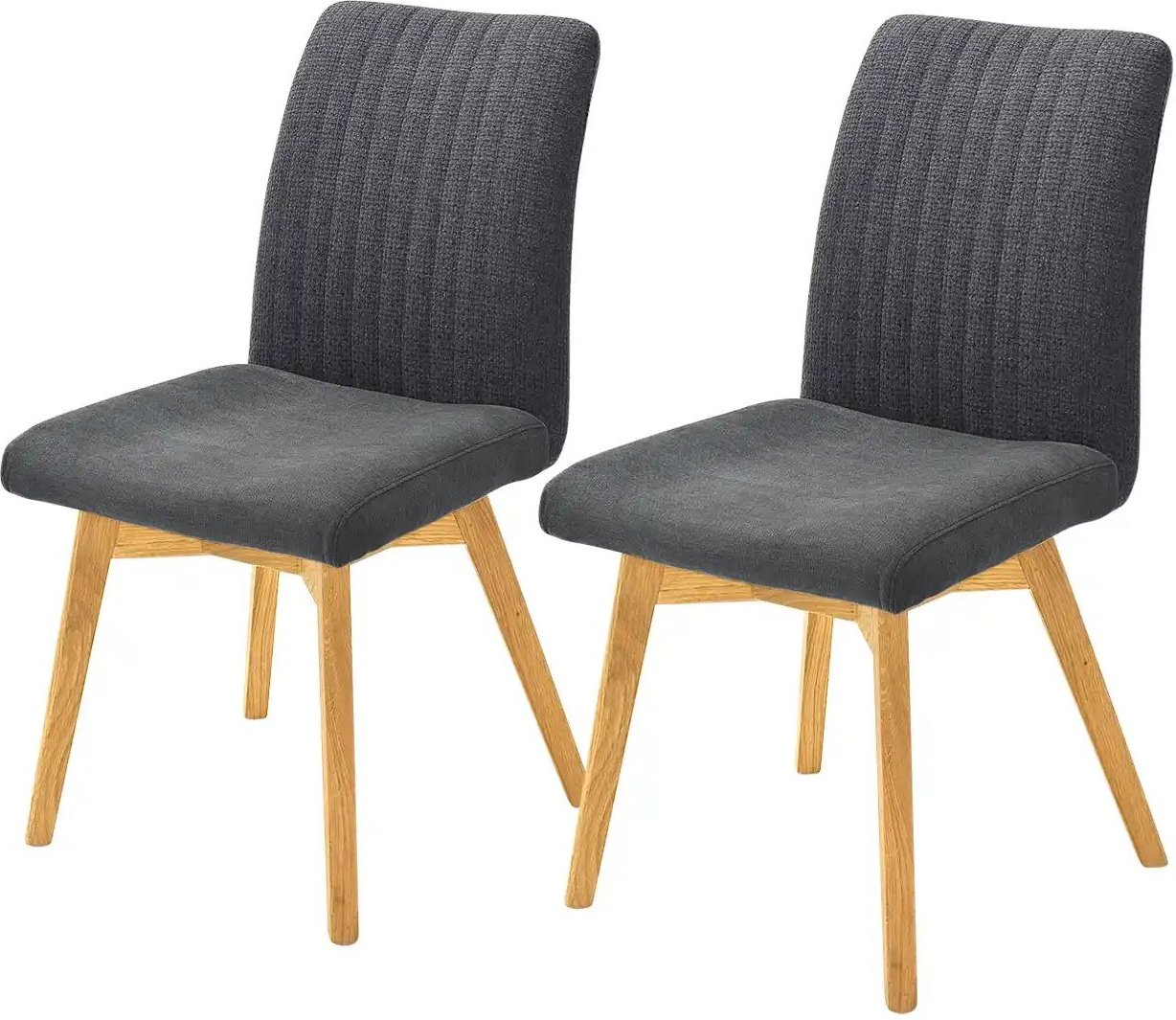 Woodford 2er Set Polsterstuhl im 2er Set Menda ¦ grau ¦ Maße (cm): B: 47 H: 88 T: 69.0 Stühle > Küchenstühle > Polster K...