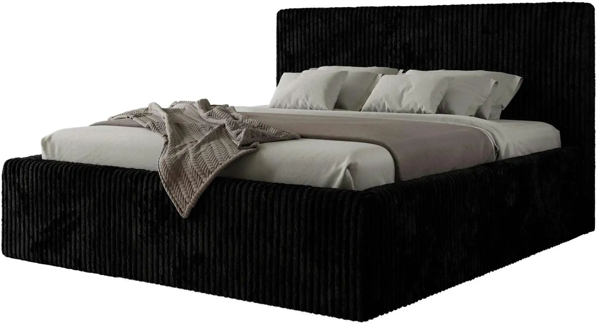 Polsterbett mit Bettkasten Tiliano Classic ¦ schwarz ¦ Maße (cm): B: 156 H: 108 Betten > Polsterbetten - Höffner