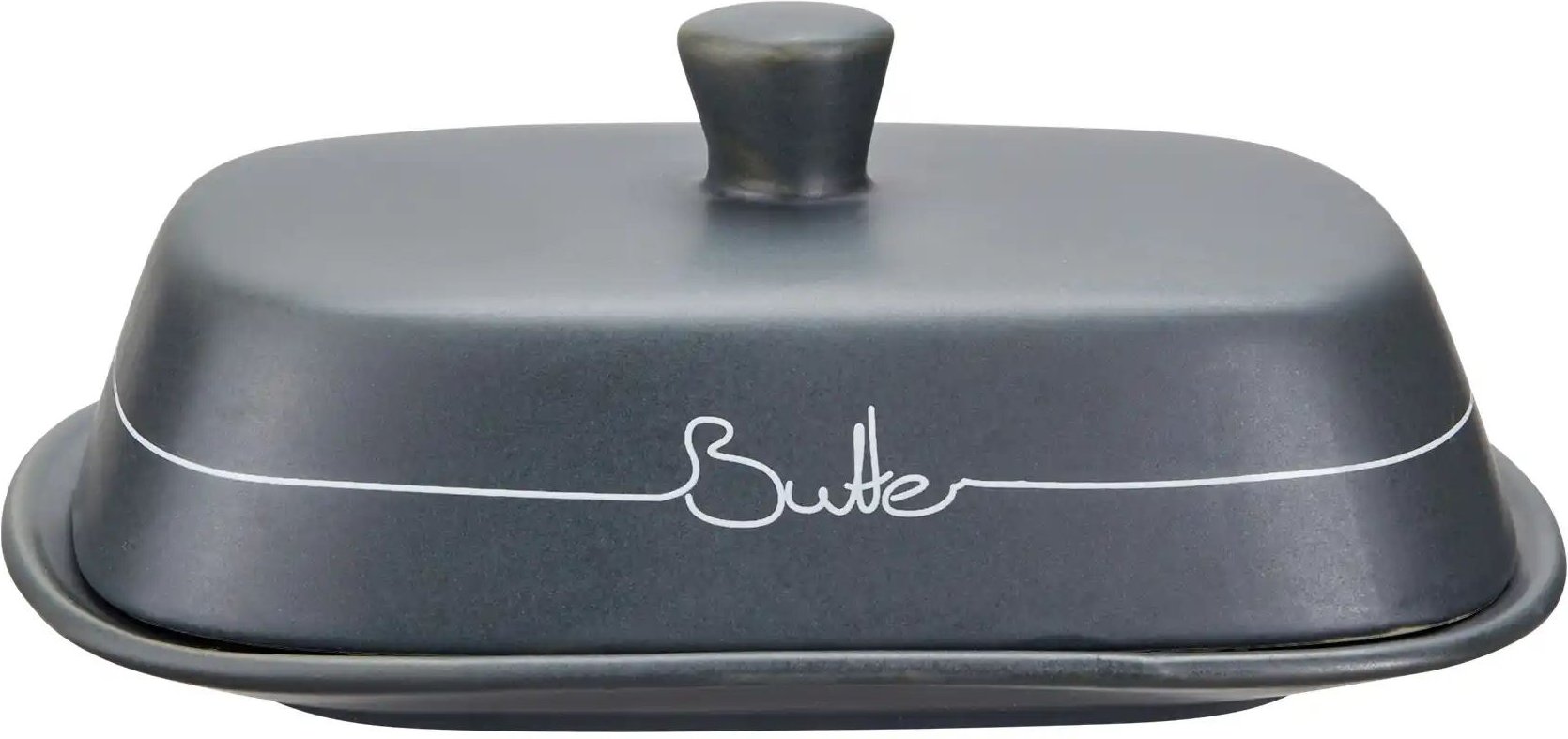 KHG Butterdose ¦ grau ¦ Steinzeug/Steingut ¦ Maße (cm): B: 12,5 H: 8 Geschirr > Einzelgeschirrteile - Höffner
