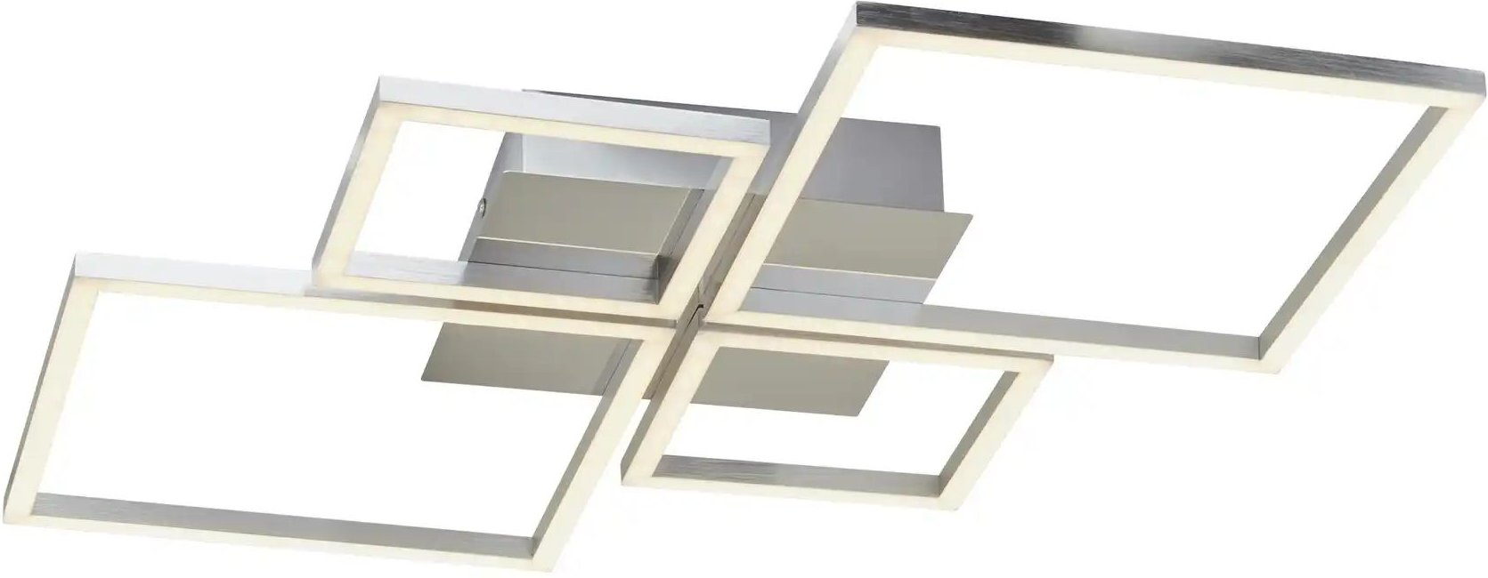 Thumbnail - KHG LED-Deckenleuchte 4-flammig Alu ¦ silber ¦ Maße (cm): B: 75 H: 6 T: 53.0 Lampen & Leuchten > Deckenleuchten - Hö...