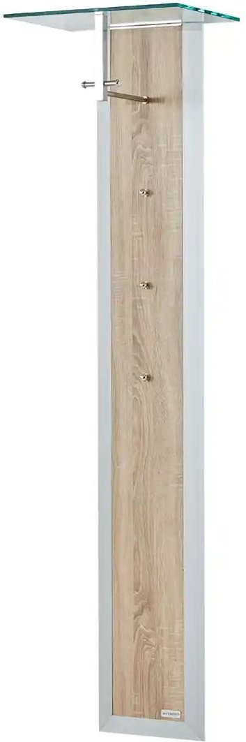 Wohnwert Garderobenpaneel Intro ¦ holzfarben ¦ Holzwerkstoff,Glas ¦ Maße (cm): B: 52 H: 195 T: 35.0 Garderoben & Kleide...