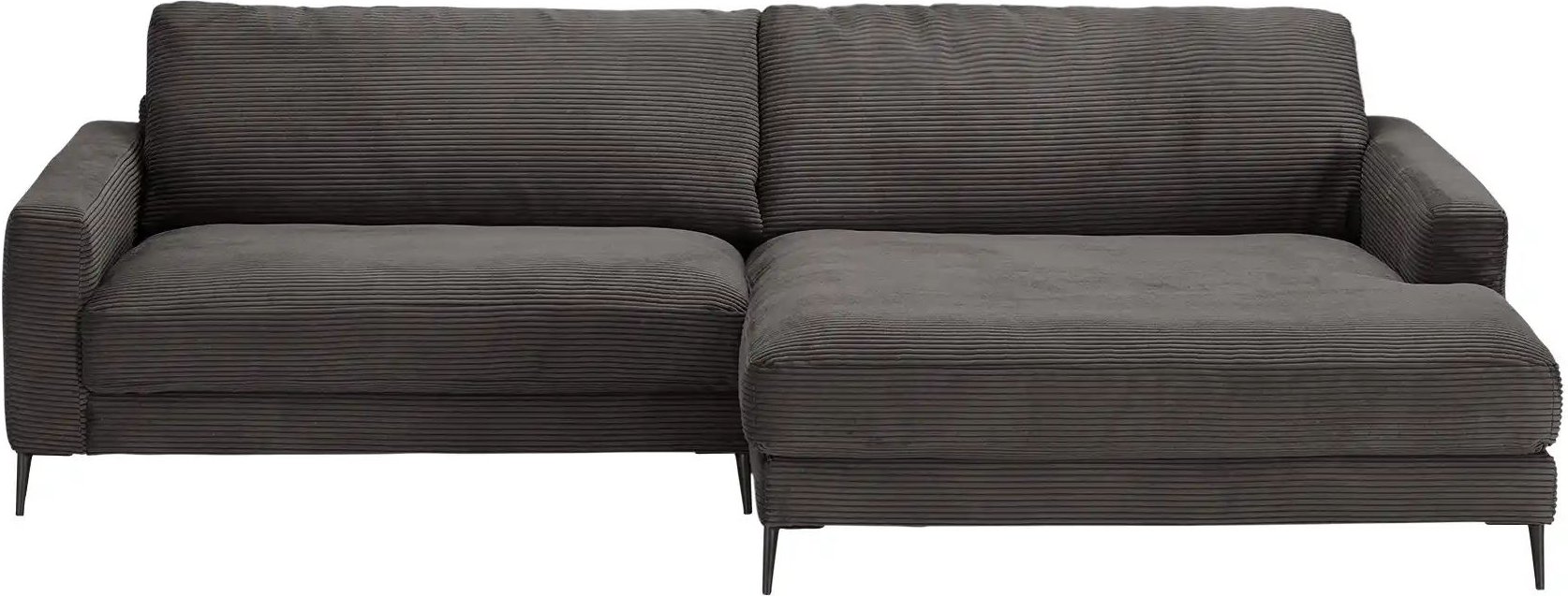 Gray & Jones Cord-Sofa CAP FERRAT 1.2 ¦ grau ¦ Maße (cm): B: 272 H: 84 T: 190.0 Polstermöbel > Sofas > Ecksofas - Höffn...