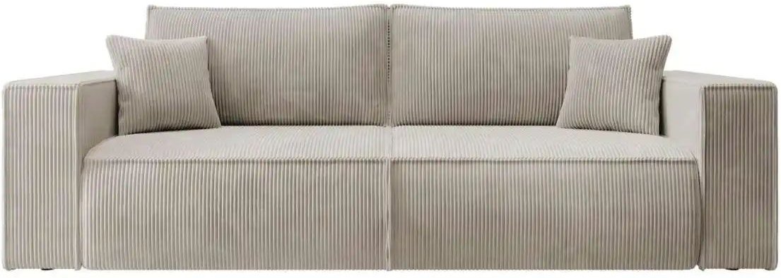 Selsey Einzelsofa mit Schlaffunktion Farese ¦ beige ¦ Maße (cm): B: 257 H: 85 Polstermöbel > Sofas > 3-Sitzer - Höffner