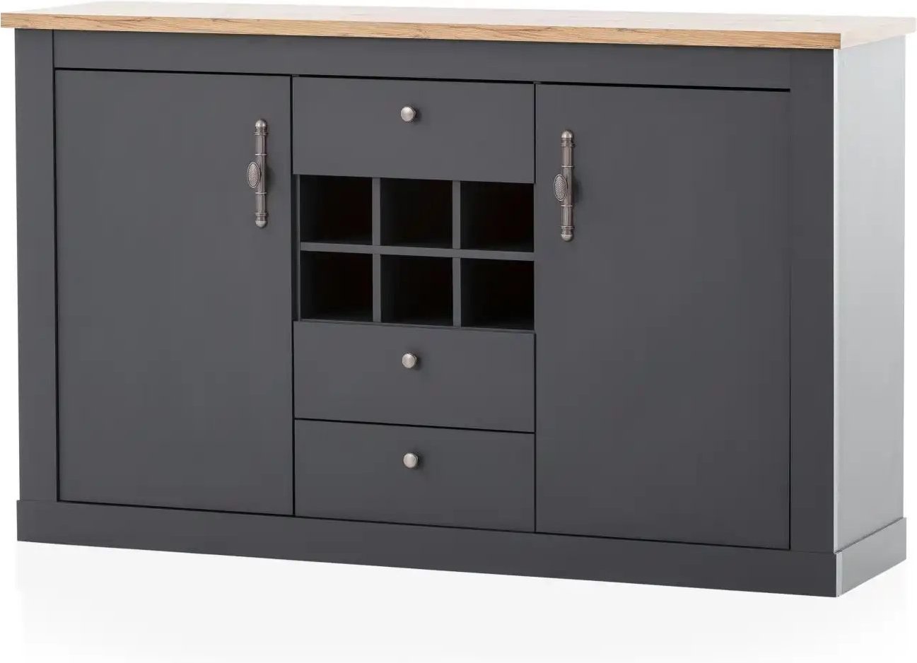 Sideboard Calella ¦ grau ¦ Maße (cm): B: 169 H: 104 T: 45.0 Kommoden & Sideboards > Sideboards - Höffner