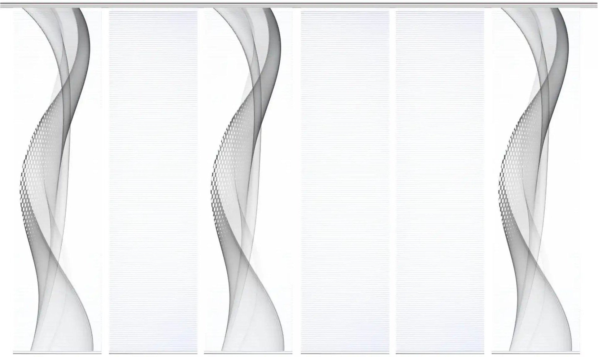 HOME in green Schiebevorhang ¦ grau ¦ Synthetik ¦ Maße (cm): B: 60 H: 245 Gardinen & Rollos > Gardinen & Vorhänge > Sc...