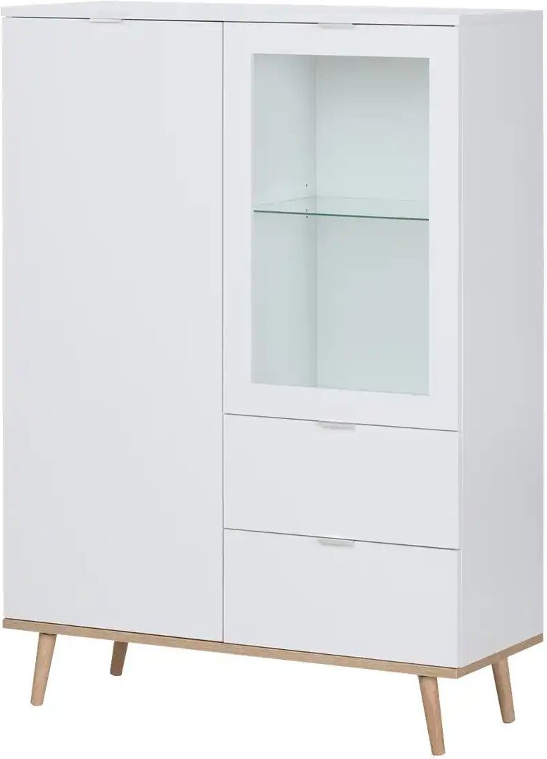 Highboard Gallese ¦ weiß ¦ Maße (cm): B: 100 H: 140 T: 40.0 Kommoden & Sideboards > Highboards - Höffner