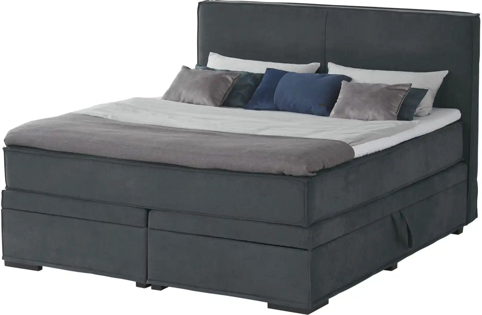 Boxi Boxspringbett mit Bettkasten Boxi Urban ¦ grau ¦ Maße (cm): B: 180 H: 125 Betten > Boxspringbetten - Höffner