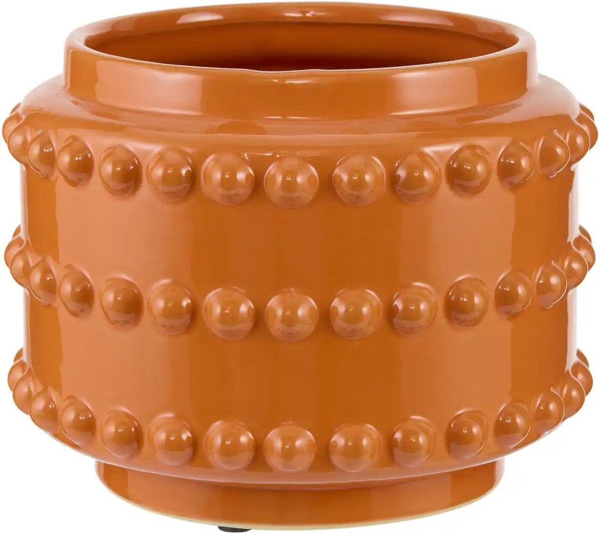 Übertopf ¦ orange ¦ Keramik ¦ Maße (cm): H: 16,5 Ø: 21 Accessoires > Dekoartikel - Höffner