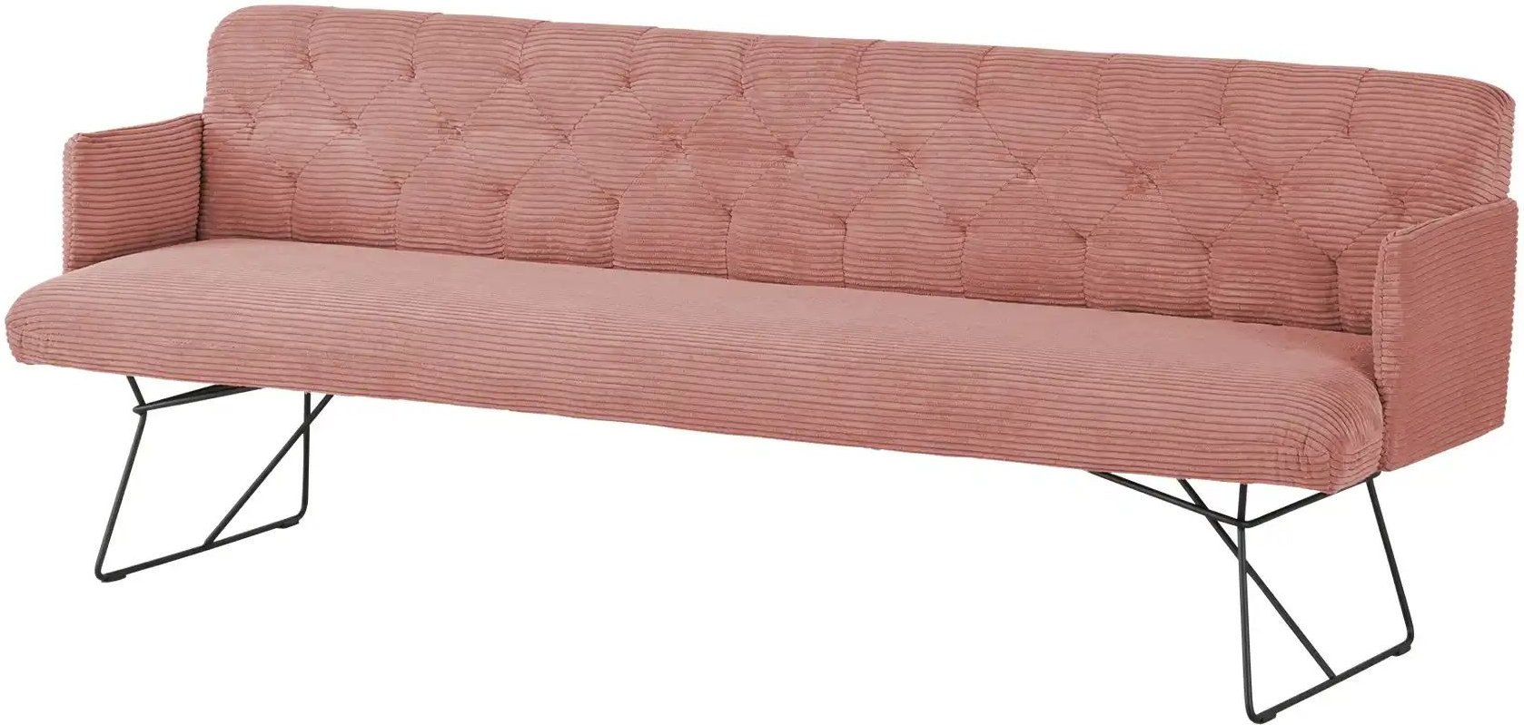 Jette Home Polsterbank Salo ¦ rosa/pink ¦ Maße (cm): B: 246 H: 85 T: 69.0 Bänke > Einzelbänke - Höffner