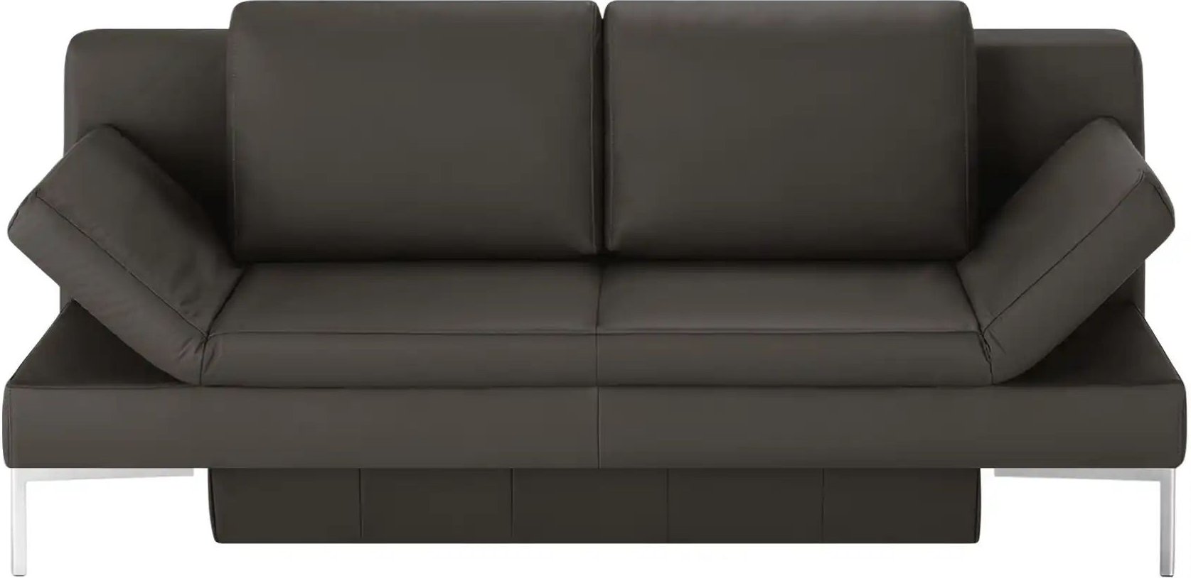 Schlafsofa mit Sitz- und Rückenfläche aus Echtleder Kenny ¦ braun ¦ Maße (cm): B: 204 H: 88 T: 91.0 Polstermöbel > Sofas...