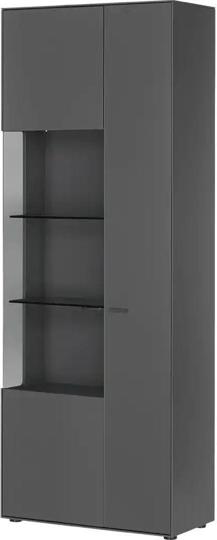 Jette Home Vitrine Como ¦ grau ¦ Maße (cm): B: 77 H: 206 T: 38.0 Schränke > Vitrinen - Höffner
