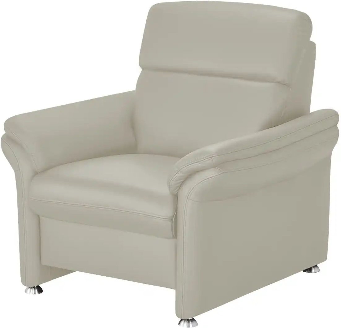 Thumbnail - meinSofa Ledersessel Leder Manon ¦ grau ¦ Maße (cm): B: 98 H: 94 T: 92.0 Polstermöbel > Sessel > Fernsehsessel - Höffner