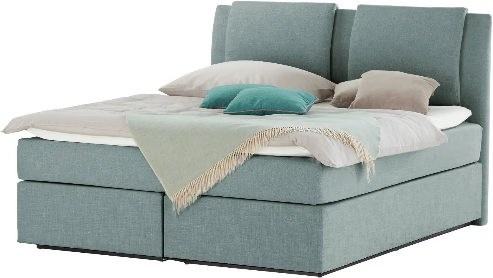 Wohnwert Boxspringbett Dormian Saman ¦ türkis/petrol ¦ Maße (cm): B: 180 H: 127 Betten > Boxspringbetten - Höffner