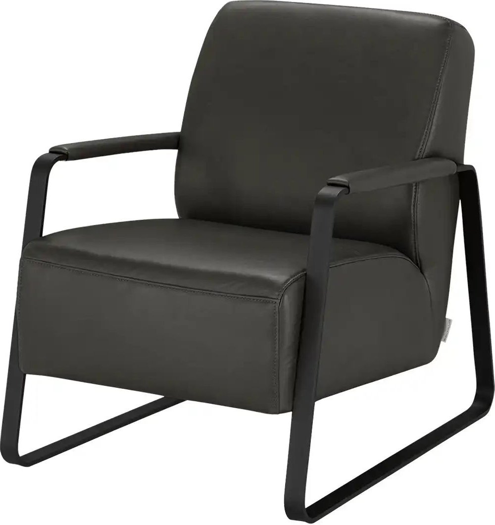 W.SCHILLIG Leder Sessel 17350 Quadroo ¦ grau ¦ Maße (cm): B: 65 H: 82 T: 82.0 Polstermöbel > Sessel > Fernsehsessel - H...