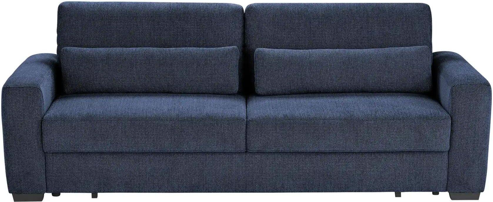 medium Schlafsofa mit Bettkasten Kingsley De Luxe ¦ blau ¦ Maße (cm): B: 248 H: 92 T: 107.0 Polstermöbel > Sofas > 3-Sit...