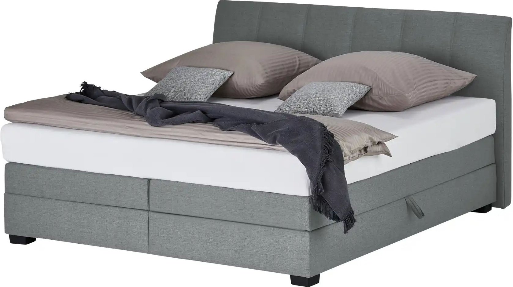 vanDoorn Boxspringbett Chiara ¦ grau ¦ Maße (cm): B: 172 H: 107 Betten > Boxspringbetten - Höffner