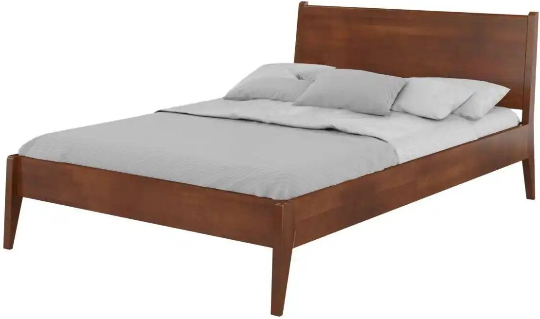 Massivholzbett nussbaumfarben Radom ¦ holzfarben ¦ Maße (cm): B: 187,5 H: 95 Betten > Bettgestelle - Höffner