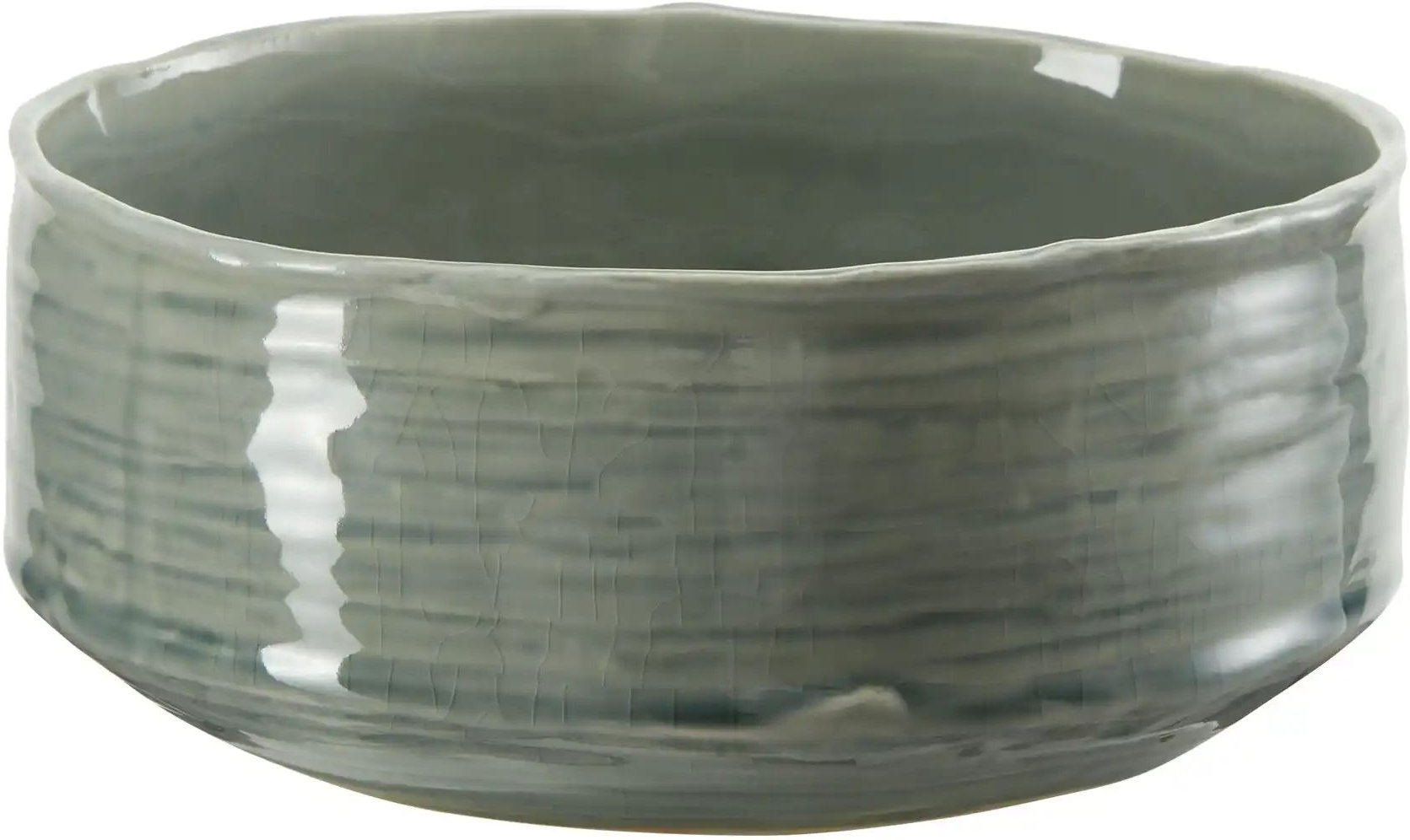 HOME STORY Deko Schale ¦ grün ¦ Steinzeug ¦ Maße (cm): B: 21 H: 9,2 Accessoires > Deko-Schalen - Höffner