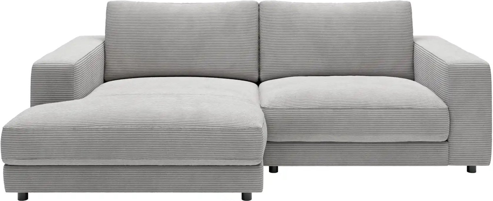 Jette Home Ecksofa in Cord Sila ¦ grau ¦ Maße (cm): B: 250 H: 85 T: 170.0 Polstermöbel > Sofas > Ecksofas - Höffner