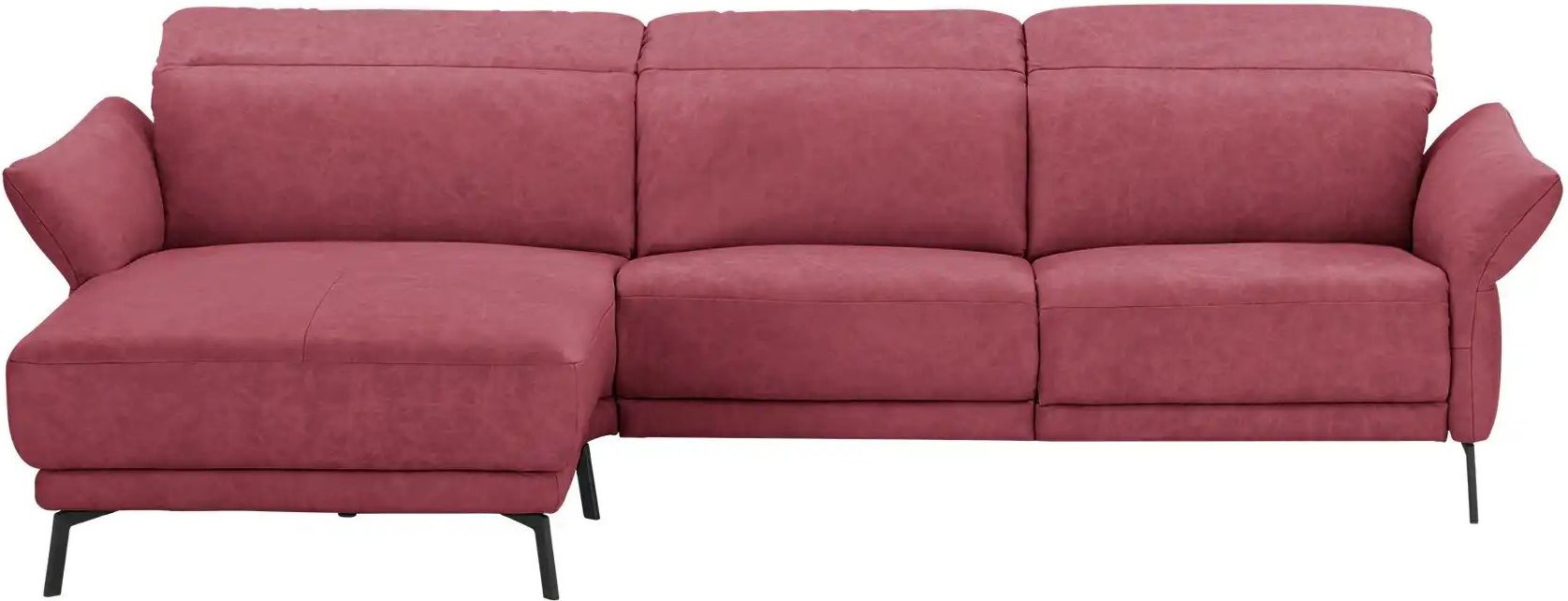Wohnwert Ecksofa Leder Bellana ¦ rot ¦ Maße (cm): B: 285 H: 101 T: 161.0 Polstermöbel > Sofas > Ecksofas - Höffner