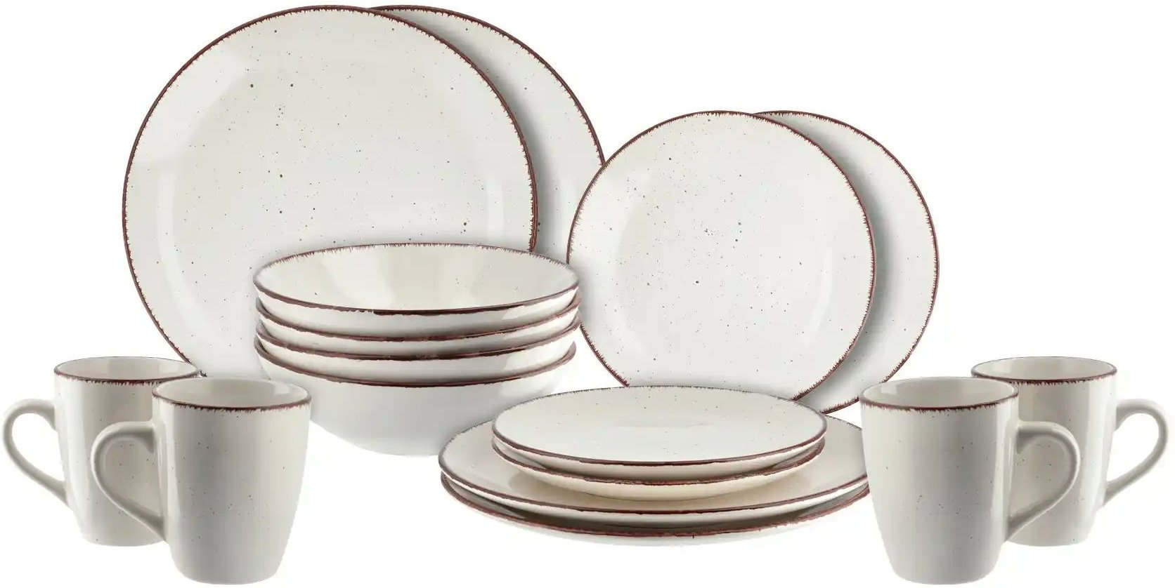 Peill+Putzler Kombiservice 16-teilig Siena ¦ weiß Geschirr > Geschirrsets > Kombiservice - Höffner