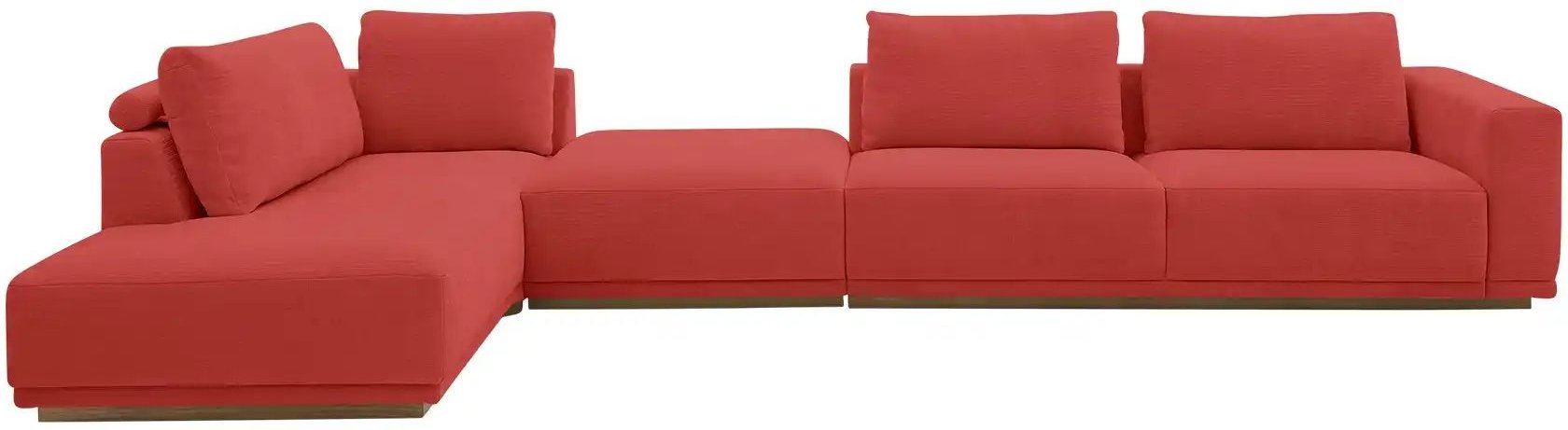 Musterring Ecksofa JustB! PM200 ¦ rot ¦ Maße (cm): B: 395 H: 60 T: 202.0 Polstermöbel > Sofas > Ecksofas - Höffner