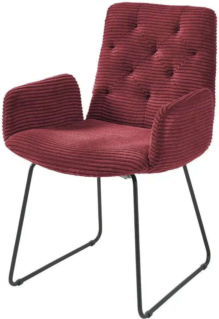 Jette Home Polsterstuhl Salo ¦ rot ¦ Maße (cm): B: 59 H: 87 T: 66.0 Stühle > Esszimmerstühle > Esszimmerstühle mit Arml...