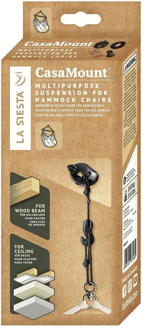 La Siesta Befestigungsset für Hängesessel ¦ schwarz Garten > Gartenmöbel nach Materialien > Kunststoff-Gartenmöbel - H...