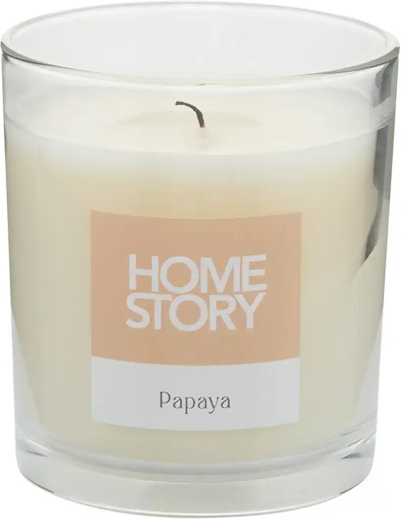 Thumbnail - HOME STORY Duftkerze im Glas "Papaya"   ¦ orange ¦ Wachs,Glas ¦ Maße (cm): H: 8  Ø: 7 Accessoires > Kerzen & Kerzenständ...