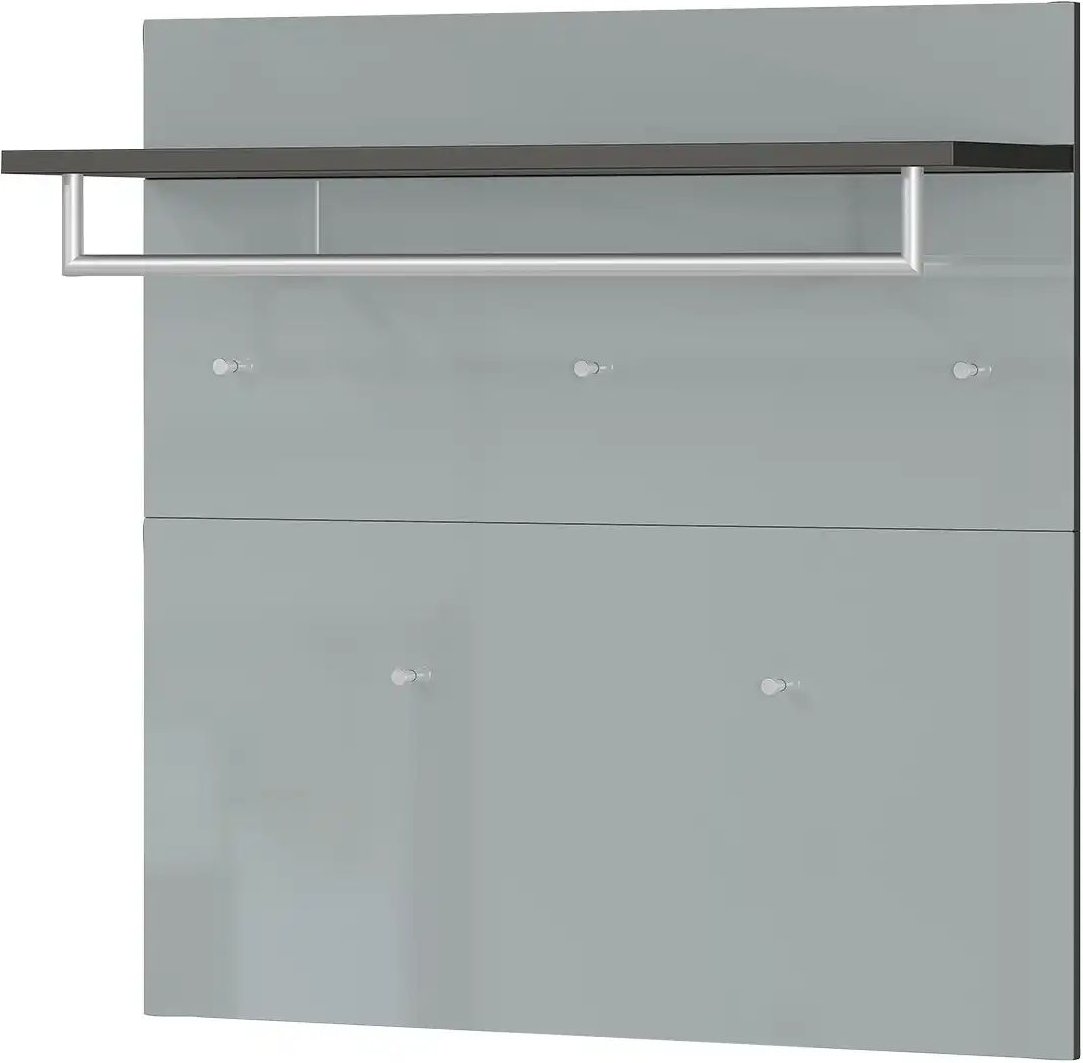 uno Garderobenpaneel Gani ¦ grau ¦ Glas,Holzwerkstoff ¦ Maße (cm): B: 97 H: 96 T: 30.0 Garderoben & Kleiderstangen > Wa...