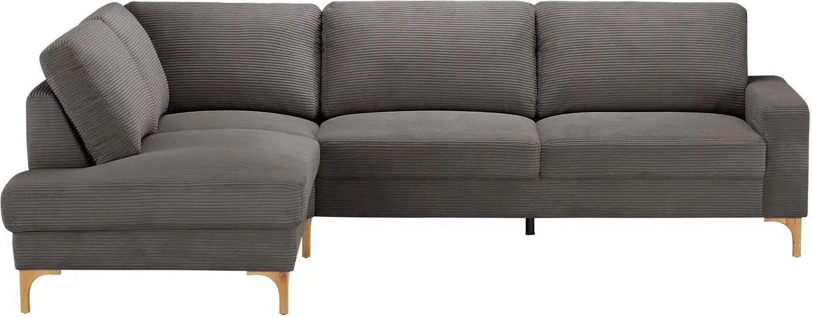Gray & Jones Cord-Sofa Capa ¦ grau ¦ Maße (cm): B: 276 H: 86 T: 200.0 Polstermöbel > Sofas > Ecksofas - Höffner