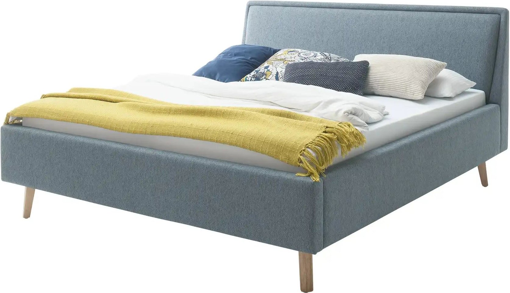 Polsterbett Fairford ¦ blau ¦ Maße (cm): B: 196 H: 105 T: 224.0 Betten > Komfortbetten - Höffner