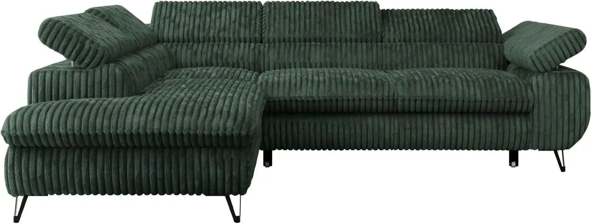 Ecksofa mit Schlaffunktion Peter ¦ grün ¦ Maße (cm): B: 273 H: 76 Polstermöbel > Sofas > Ecksofas - Höffner