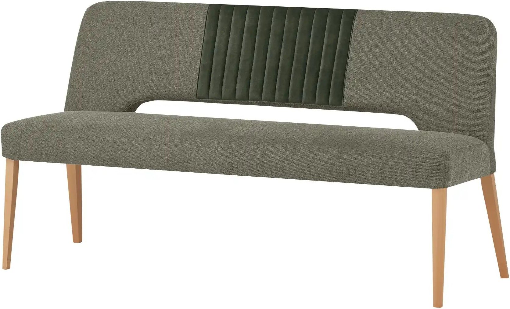 Gray & Jones Polsterbank mit Bezugskombi Ansgar ¦ grün ¦ Maße (cm): B: 160 H: 87 T: 63.0 Bänke > Einzelbänke - Höffner