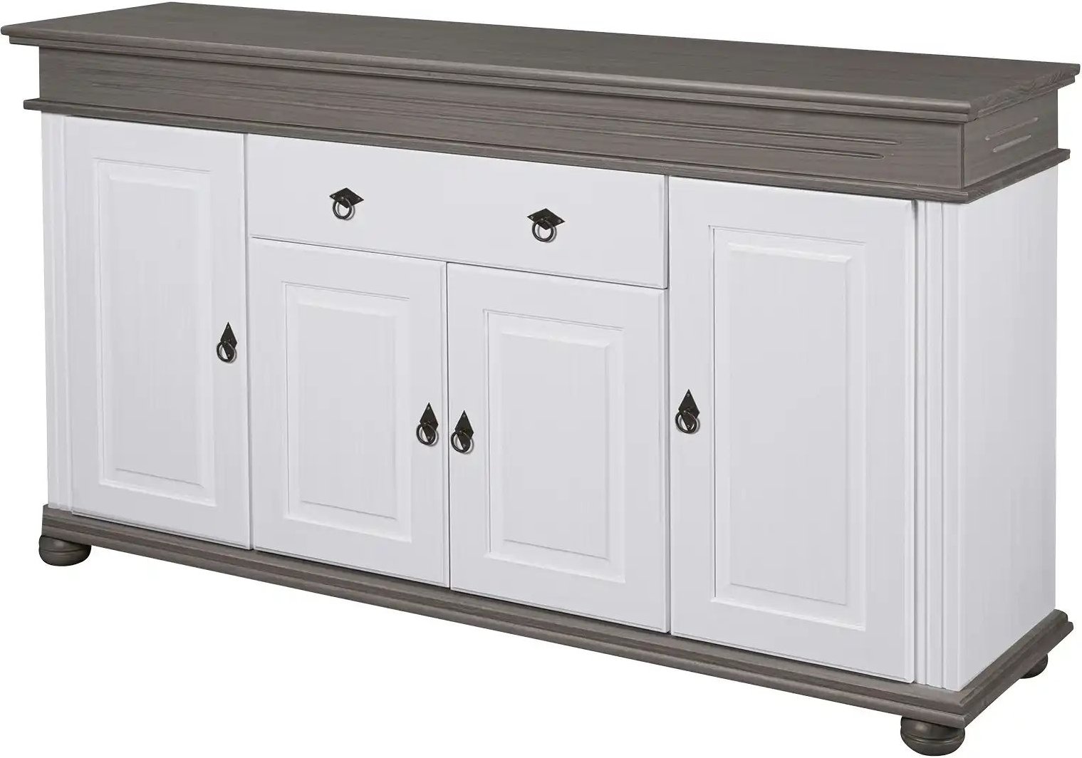 Sideboard aus Massivholz Fehmarn ¦ weiß ¦ Maße (cm): B: 181 H: 100 T: 46.3 Kommoden & Sideboards > Sideboards - Höffner