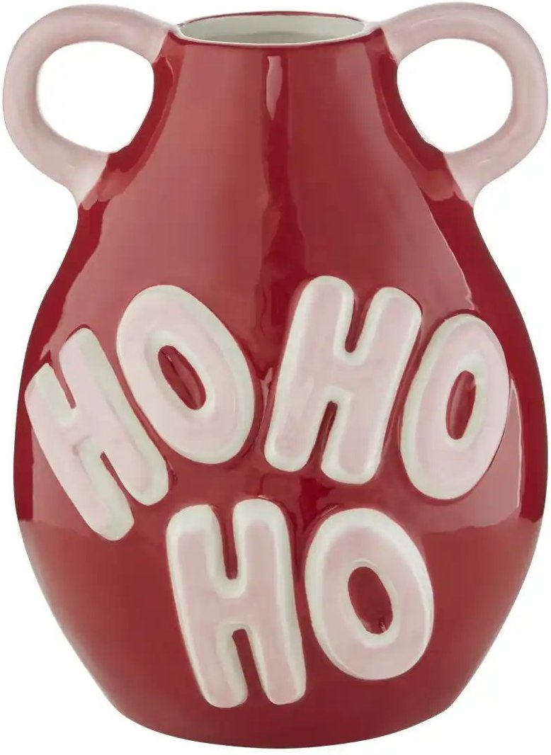 Thumbnail - HOME STORY Vase Hohoho ¦ rot ¦ Dolomite ¦ Maße (cm): B: 15,6 H: 20,3 T: 16.4 Weihnachten - Höffner