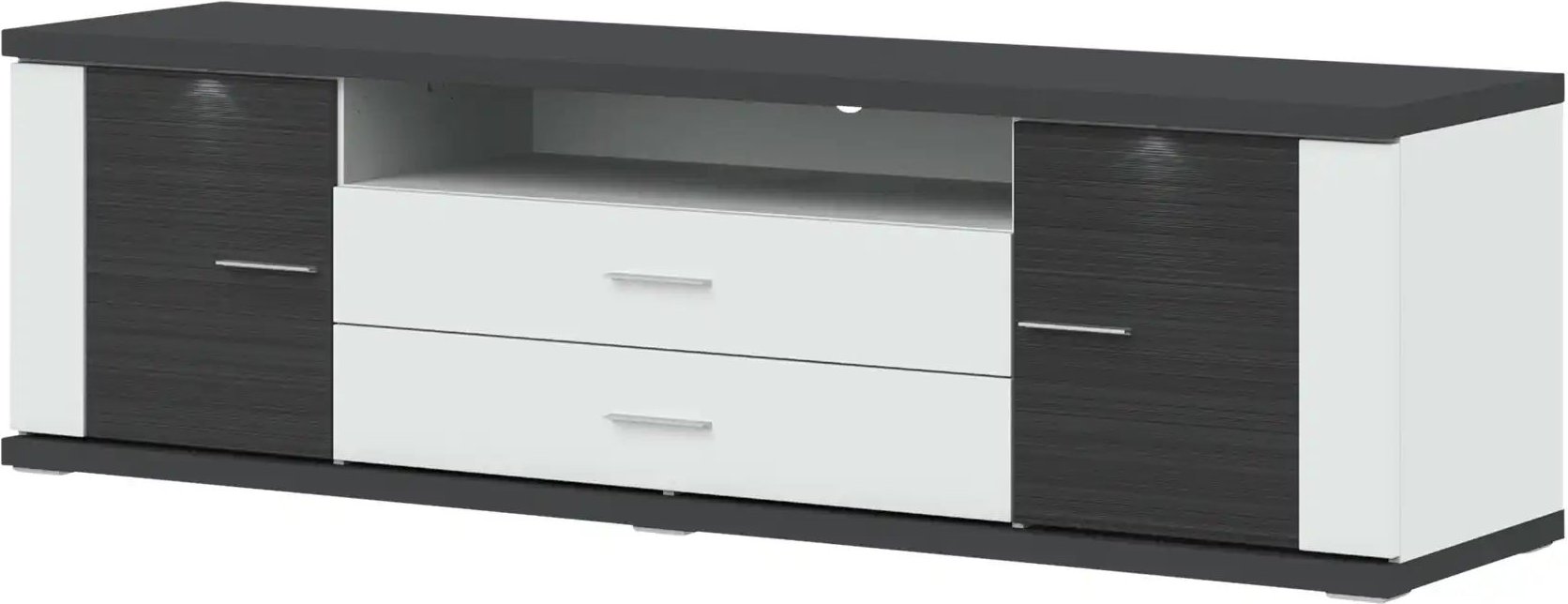 uno Lowboard Titan ¦ grau ¦ Maße (cm): B: 207 H: 60 T: 52.0 Kommoden & Sideboards > Lowboards - Höffner