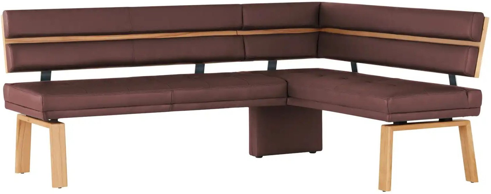 Eckbank Leder Canto III ¦ rot ¦ Maße (cm): H: 88 Bänke > Eckbänke - Höffner