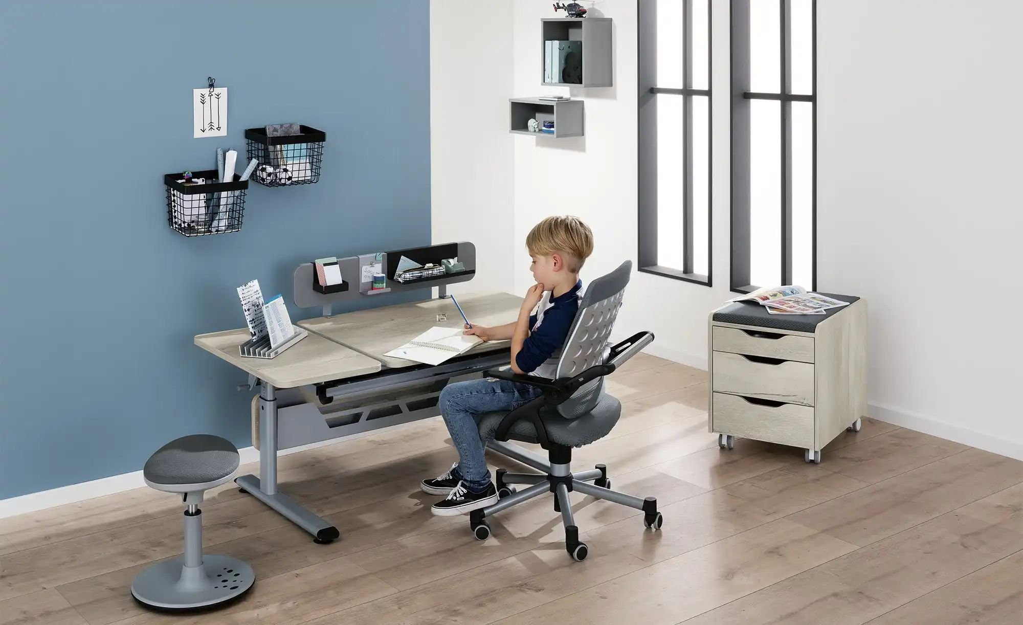 PAIDI Schülerschreibtisch Diego GT ¦ holzfarben ¦ Maße (cm): B: 130 H: 53 T: 70.0 Kindermöbel > Kinderschreibtische - H...