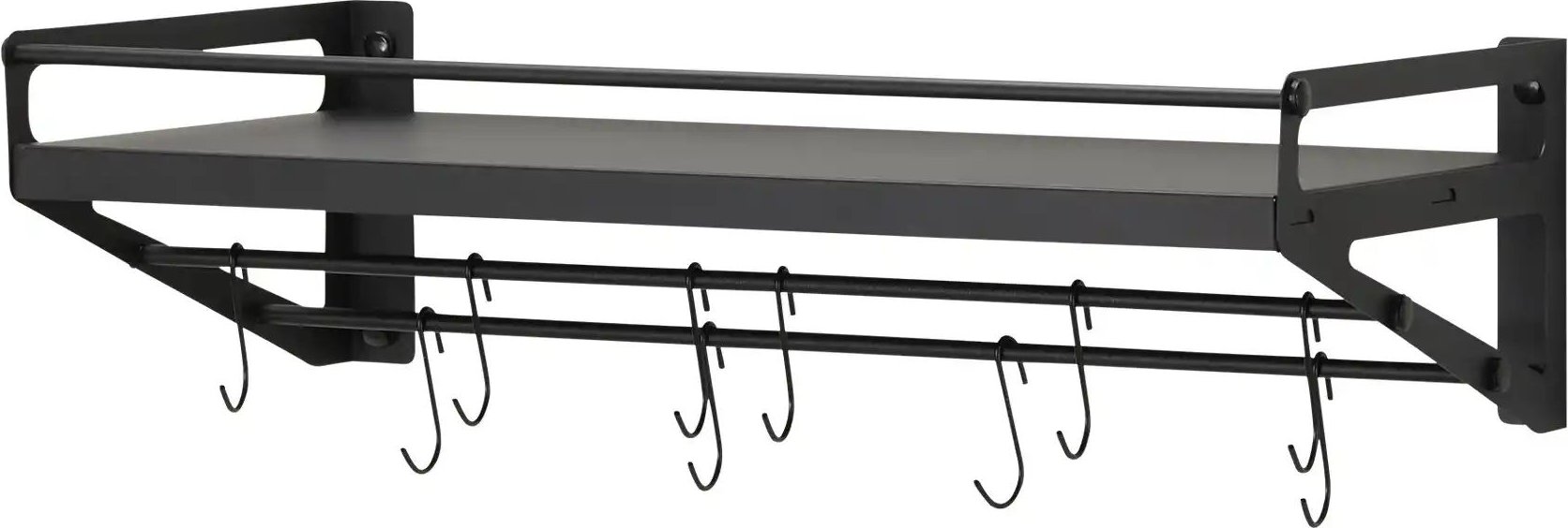 KHG Wandregal ¦ schwarz ¦ Maße (cm): B: 55 H: 15 T: 25.0 Regale > Wandregale - Höffner