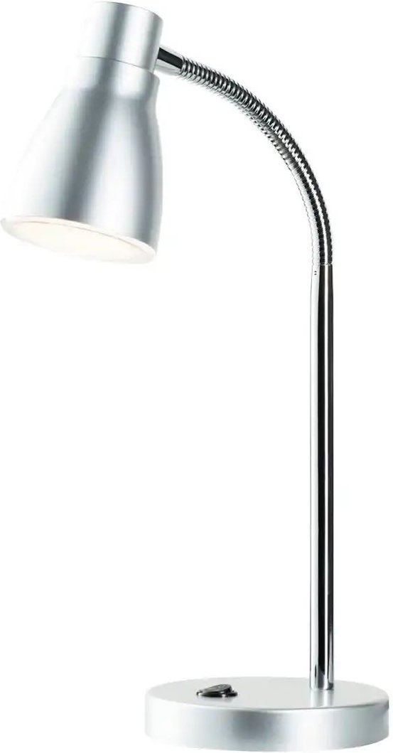 Thumbnail - KHG LED-Tischleuchte silber mit flexiblem Arm ¦ silber ¦ Maße (cm): H: 43,5 Ø: 11.5 Lampen & Leuchten > Tischlampen -...