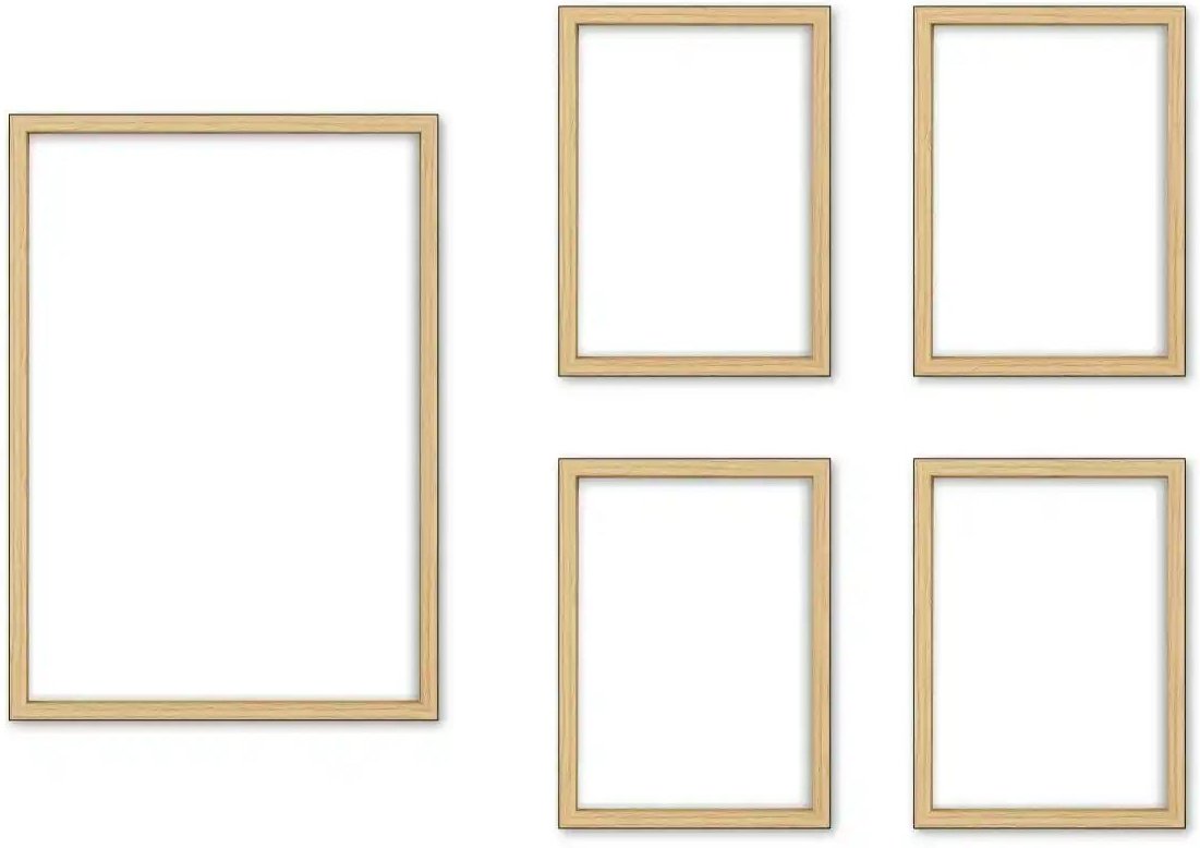 Bilderrahmen-Set ¦ holzfarben ¦ Kunststoff ¦ Maße (cm): B: 21 H: 30 T: 2.0 Accessoires > Bilderrahmen - Höffner